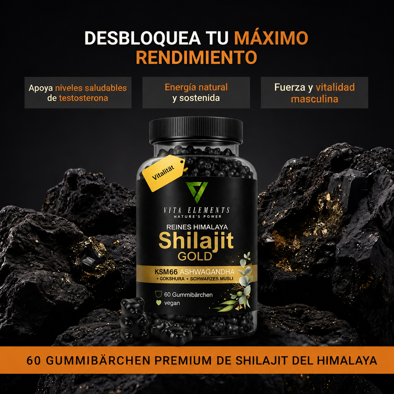 Gominolas shilajit  Himalaya